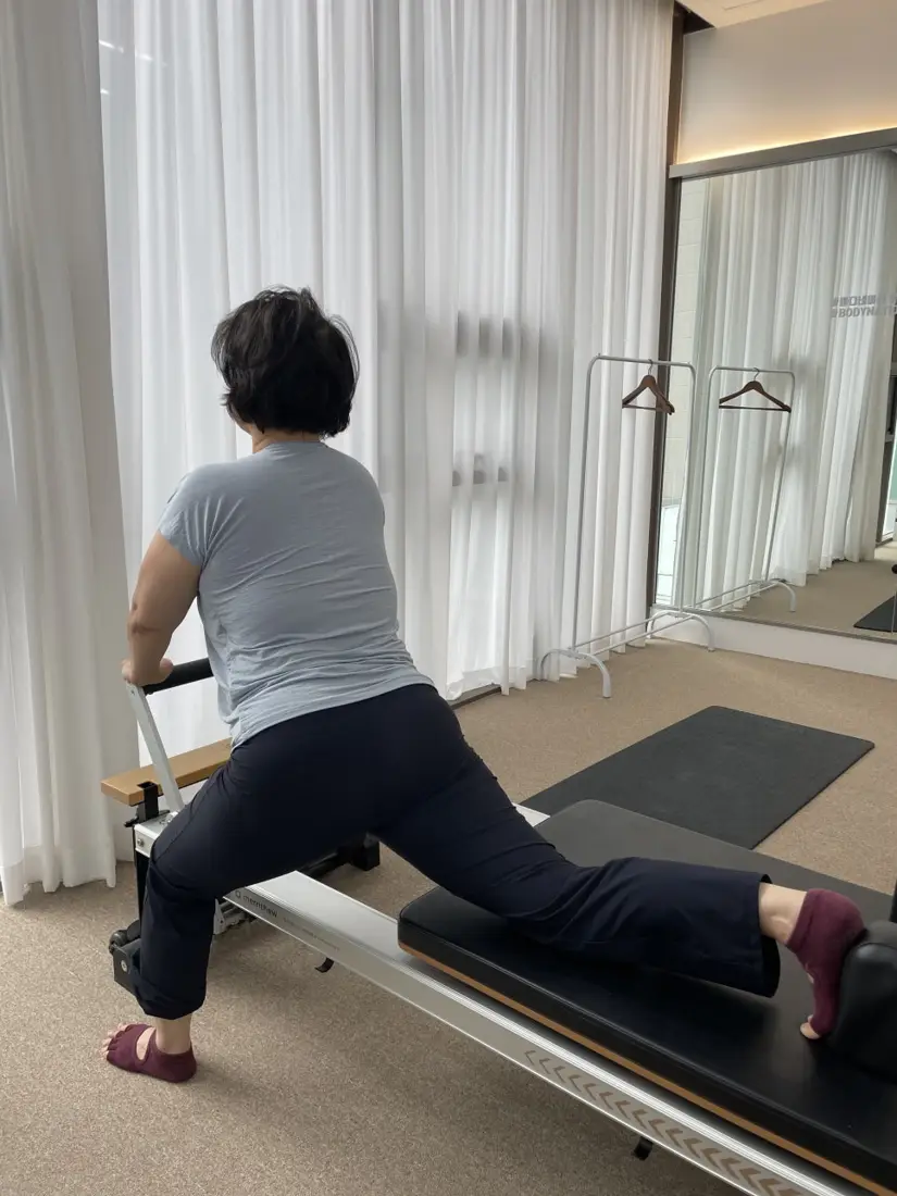 허리협착증 운동 수업 — 판교·광교 필라테스 바디네이션